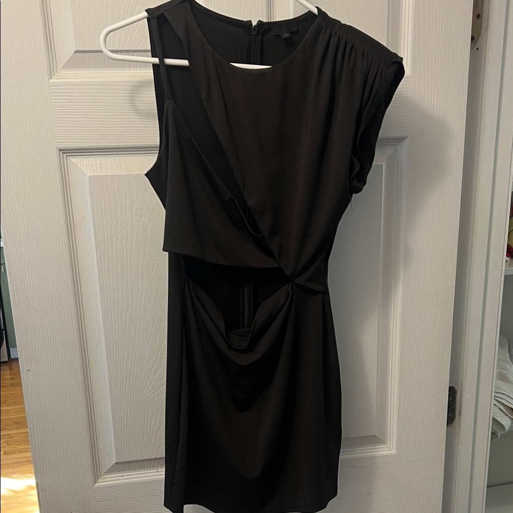 NBD Elegant Asymmetrical Black Dress